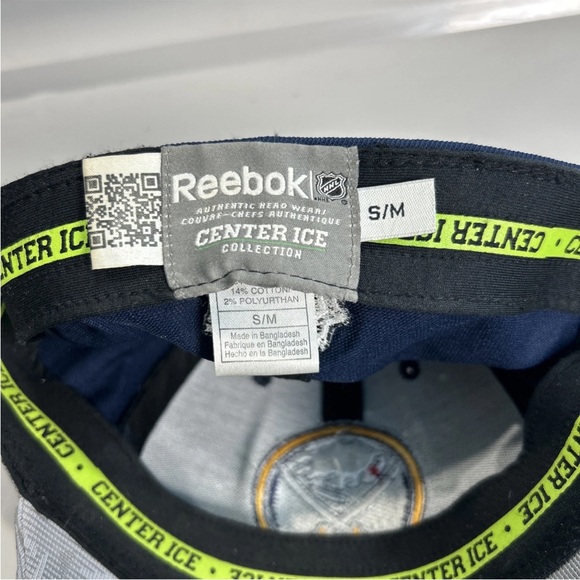 Buffalo Sabres Reebok Center Ice Collection Fitted Hat Sz Sm/Med Embroidered Y2K - Picture 7 of 8